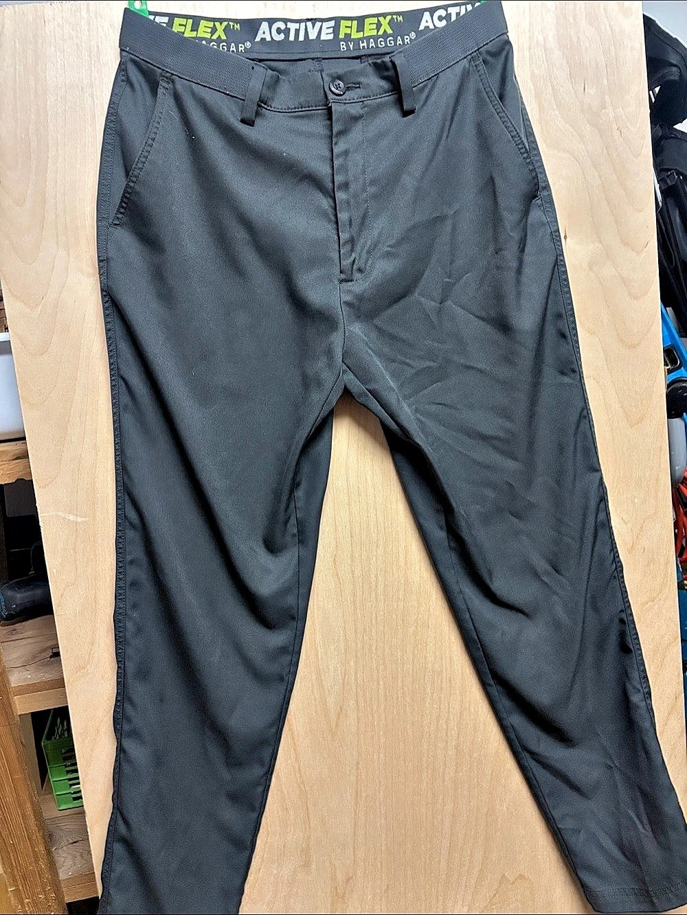 Haggar Flex Active Pants grey Size Medium